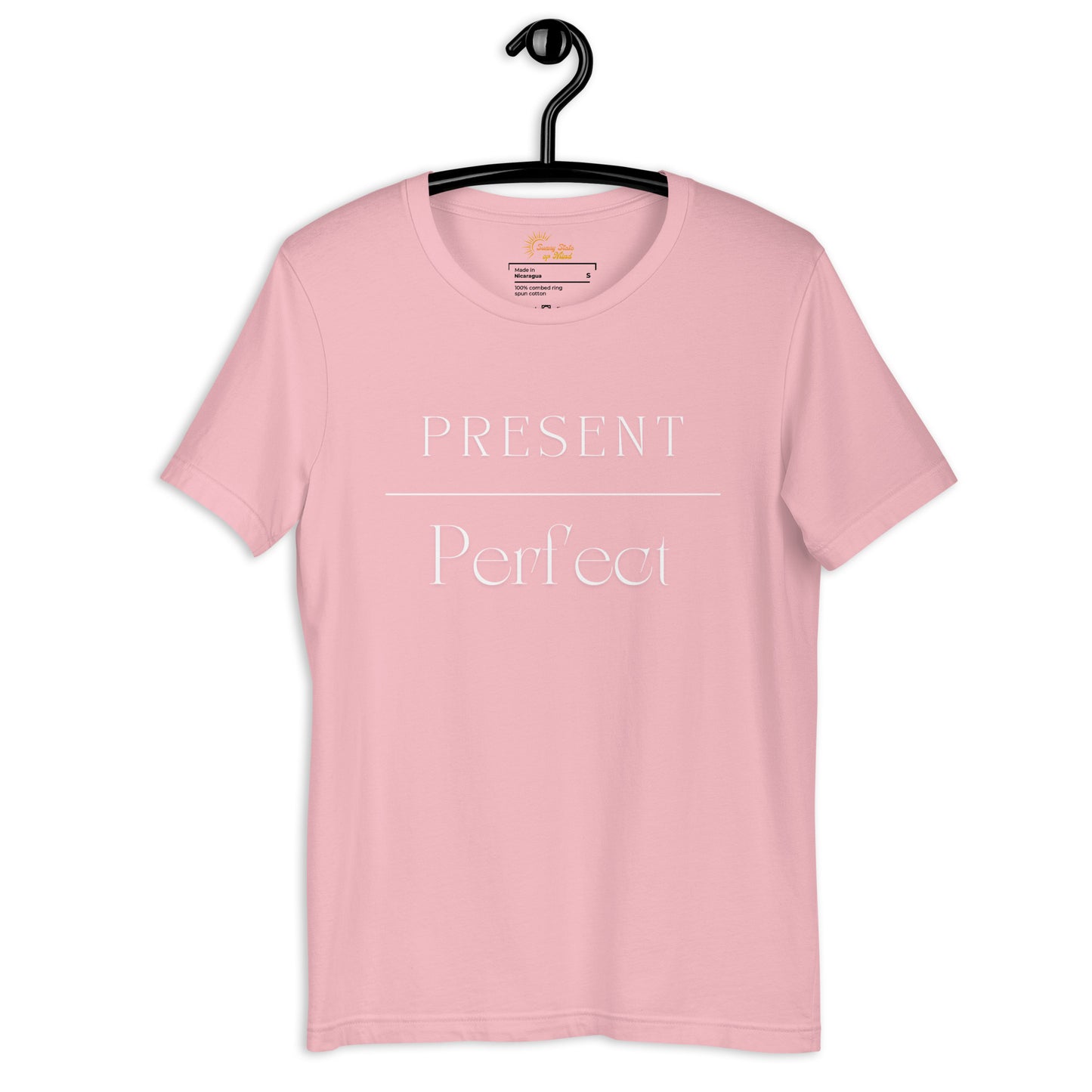 Present Over Perfect- White Ink Premium Tee