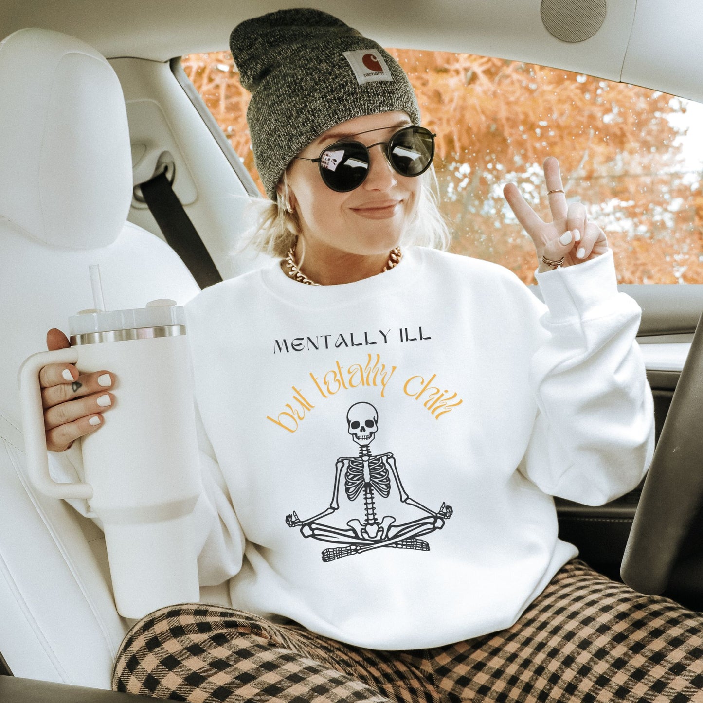 Totally Chill Sweatshirt-White