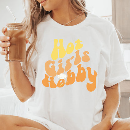 Hot Girls Hobby Cooking-Premium Tee