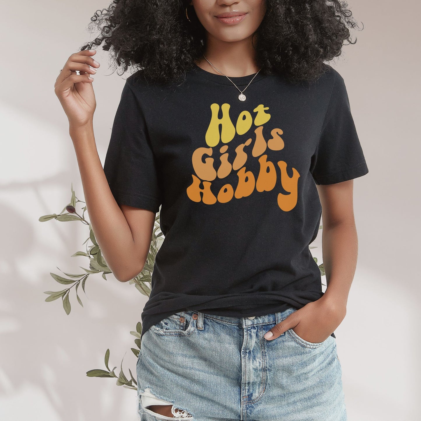 Hot Girls Hobby- Premium Tee