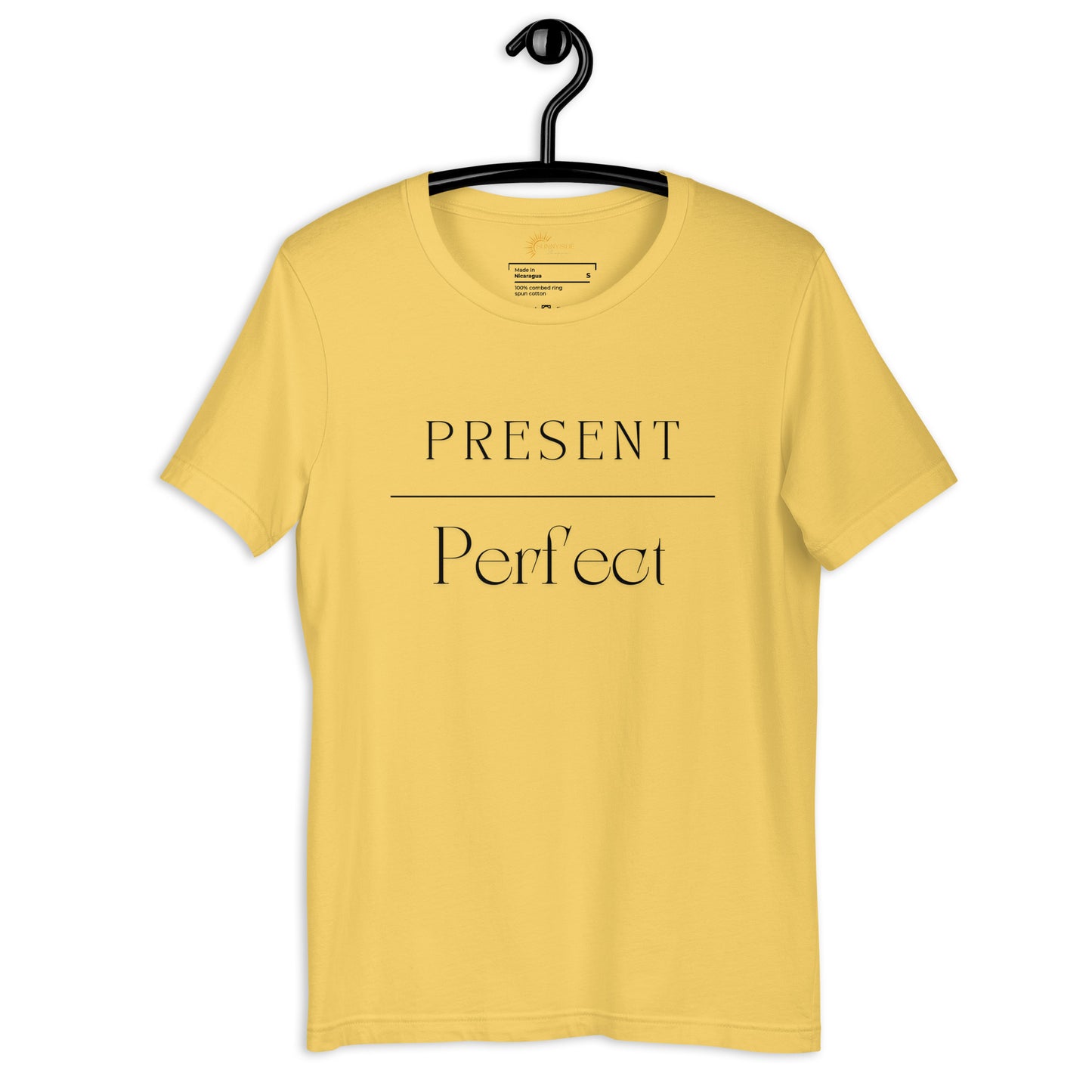 Present Over Perfect- Black Ink Premium Tee